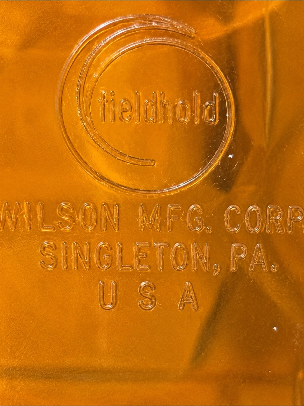 Vintage 1970s Wilson Mfg Corp Wil-hold Amber Plastic Sewing Craft Organizer Box - Picture 5 of 5